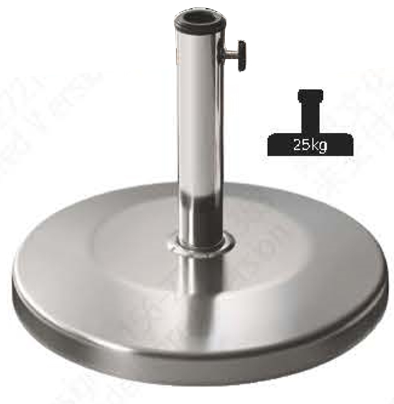25KG Stainless Steel Round Umbrella Base